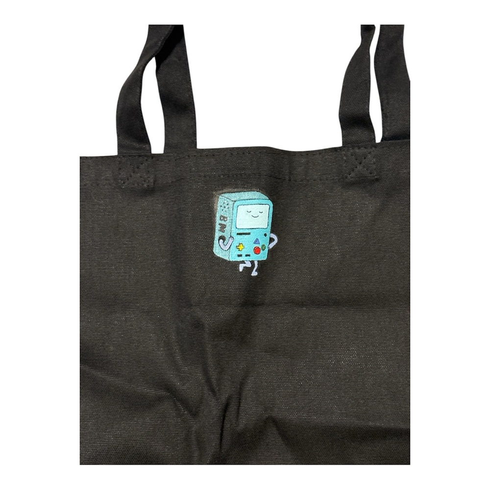 Adventure Time - BMO Tote Black Bag 13 Inches Wide x 17 Tall